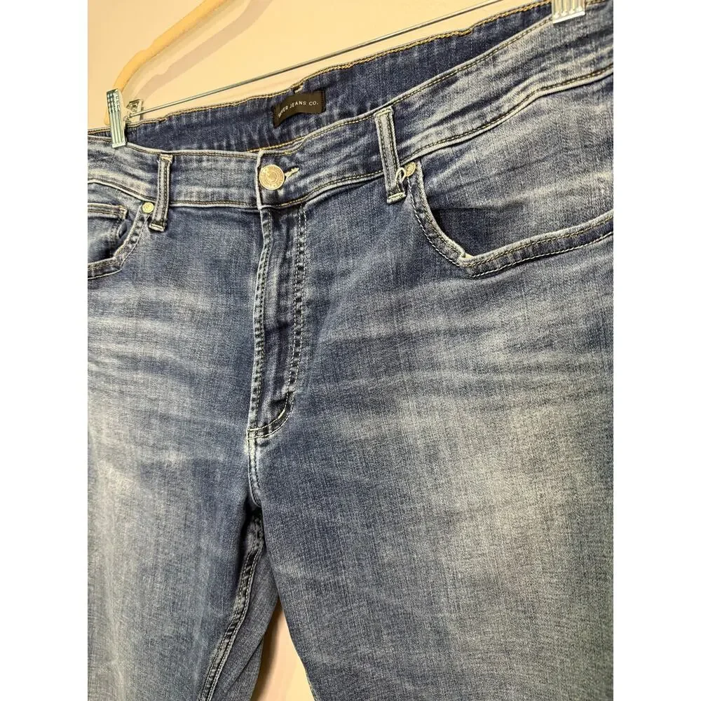 Silver Jeans Co Grayson Jeans Mens 42x32 Relaxed Straight Stretch Blue Denim